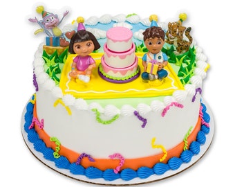 Dora Cake Topper Kit/ Dora Birthday Cake Topper/ Dora Birthday Party Cake/ Dora Cake Kit