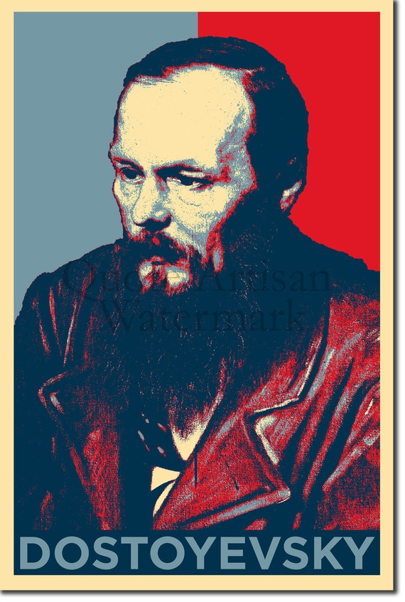 Fyodor Dostoyevsky Original Art Print 12x8 Inch Photo Poster