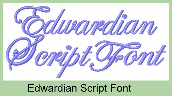 Edwardian Script Font Comes in 12 3 inch by BlingSassSparkle