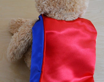 Superhero Cape for Doll-Superhero Cape for Teddy Bear-Superhero Cape for Plush-Doll Cape-Plush Cape-Stuffed Animal Cape-Tiny Superhero Cape