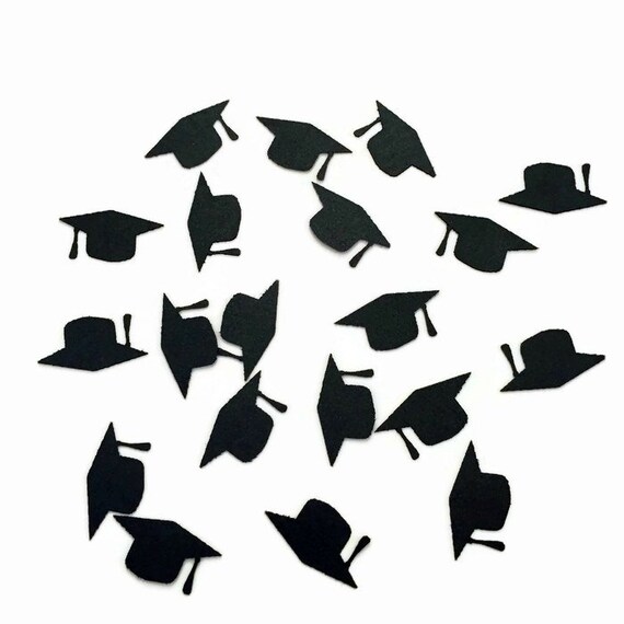 Graduation Cap Confetti 100 pieces Graduation Hat Confetti