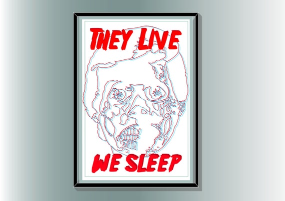 Items similar to They Live Film Poster. Horror/Scifi