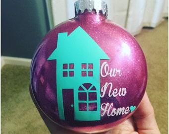 Large Personalized Our New Home Ornament // Our First Home Ornament