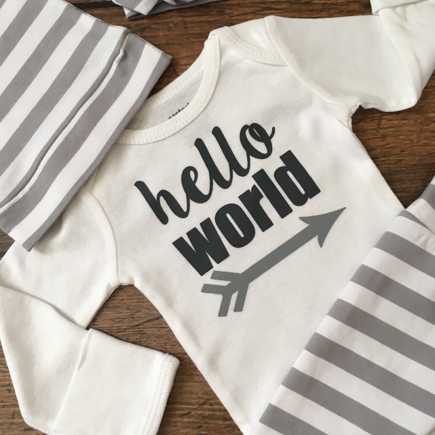 Newborn Baby Gender Neutral READY TO SHIP coming home outfit