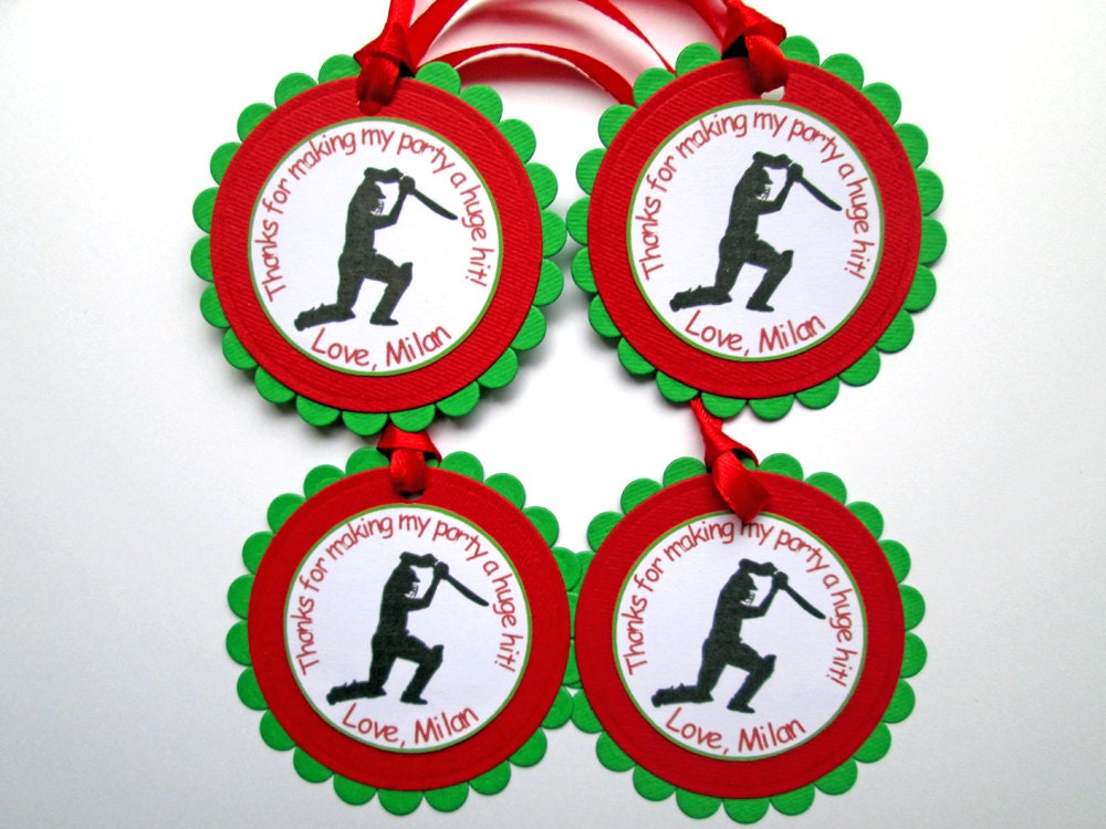 20 Personalized Cricket Gift Tags Cricket Birthday Cricket