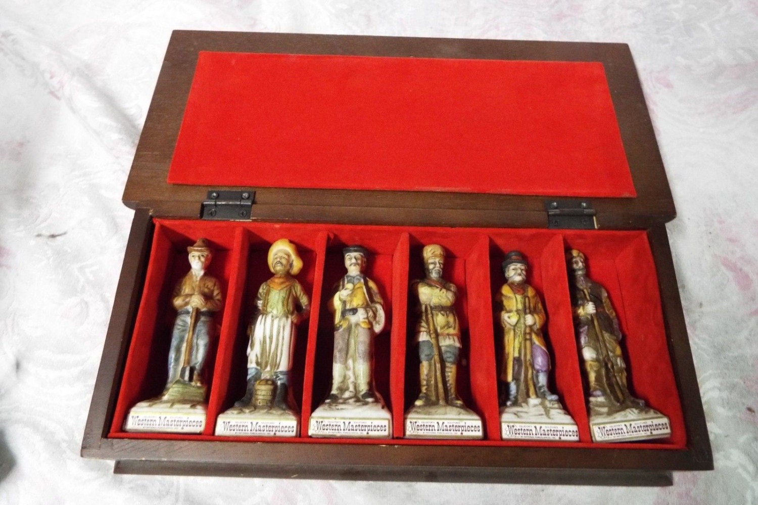 1970 s Lionstone Handcrafted Miniature Mini Decanter Set 1970 s Lionstone Handcrafted Miniature Mini Decanter Set