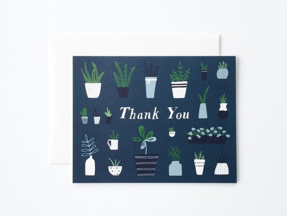 Thank You Card Plant Thank You Card Plants Thank You Card