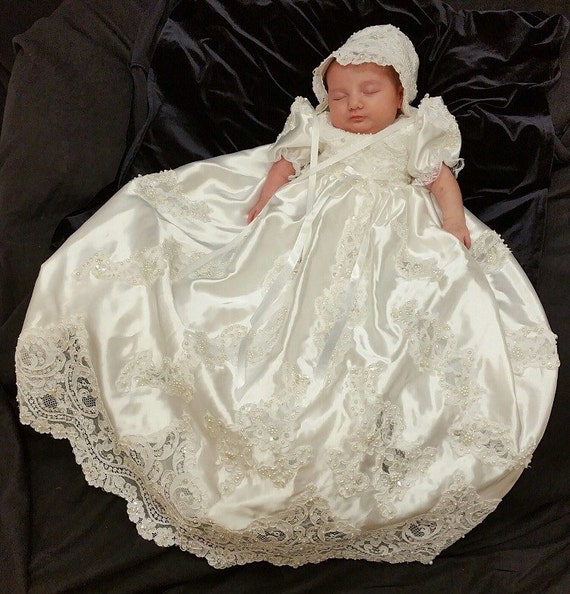 Christening dress made to order from your wedding dress One