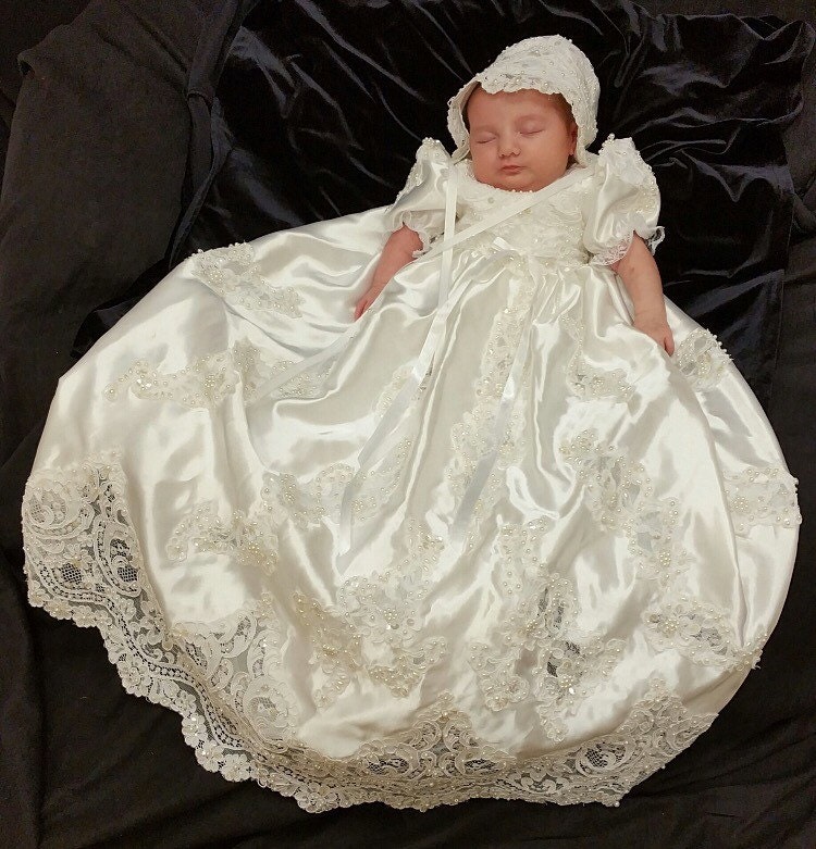 Christening dress made to order from your wedding dress One