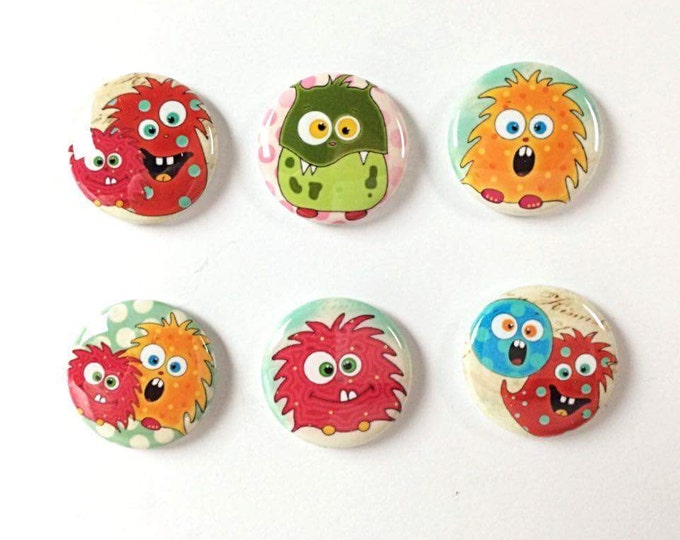 Whimsical Monster Magnets - Packaged Party Favors - Preschool Math - Patterning - Teacher Gifts - Pretend Play - Stocking Stuffers