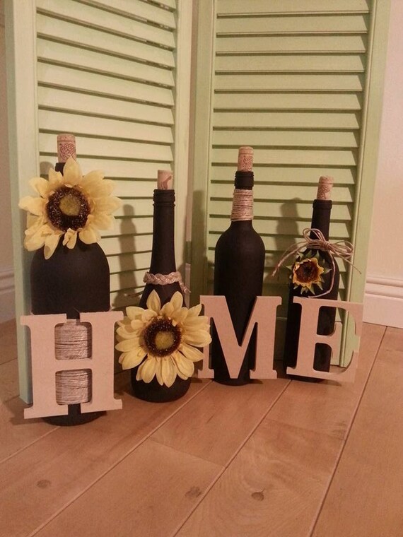Wine bottle decor