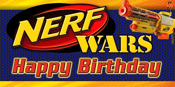 Nerf Birthday Background