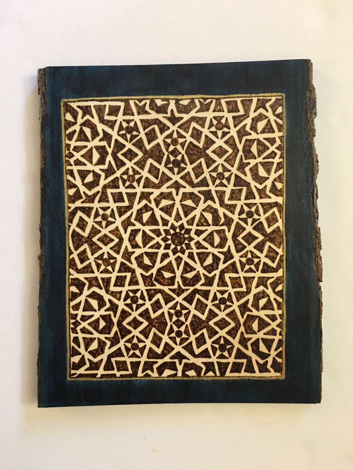 Wood wall art; wood wall decor; Wall Hanging; plaque; islamic wall art; Geometric Arabesque