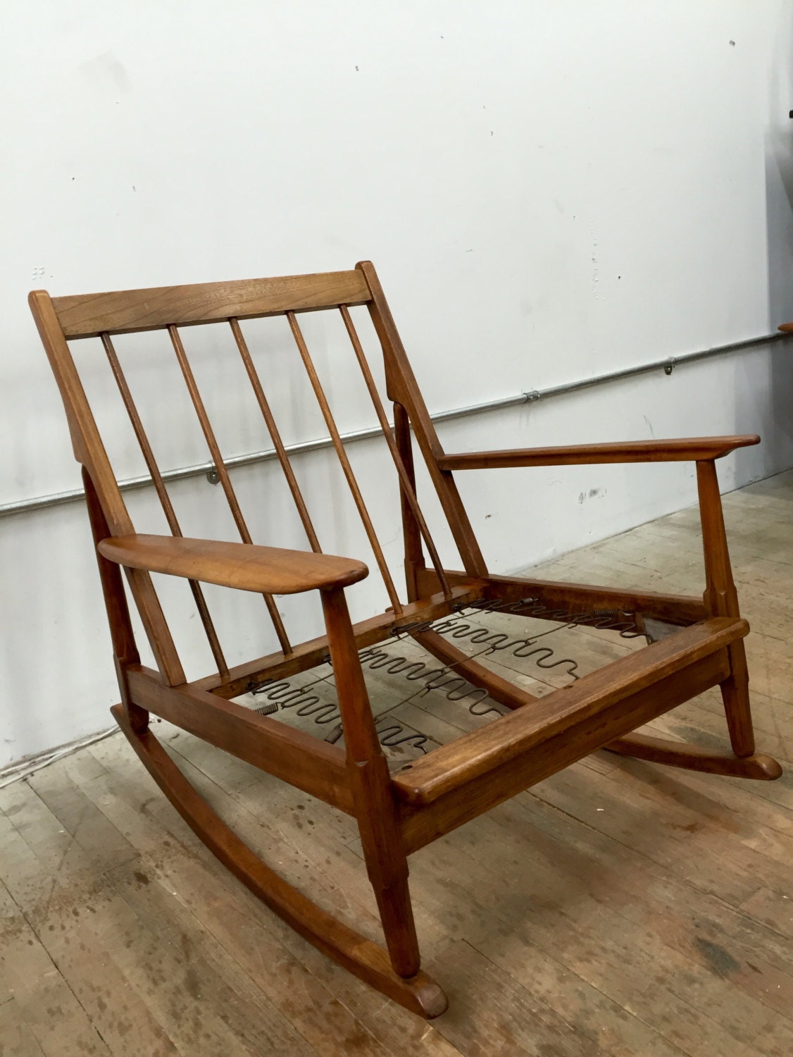 Mid century Danish modern rocking chair lounge chair ...