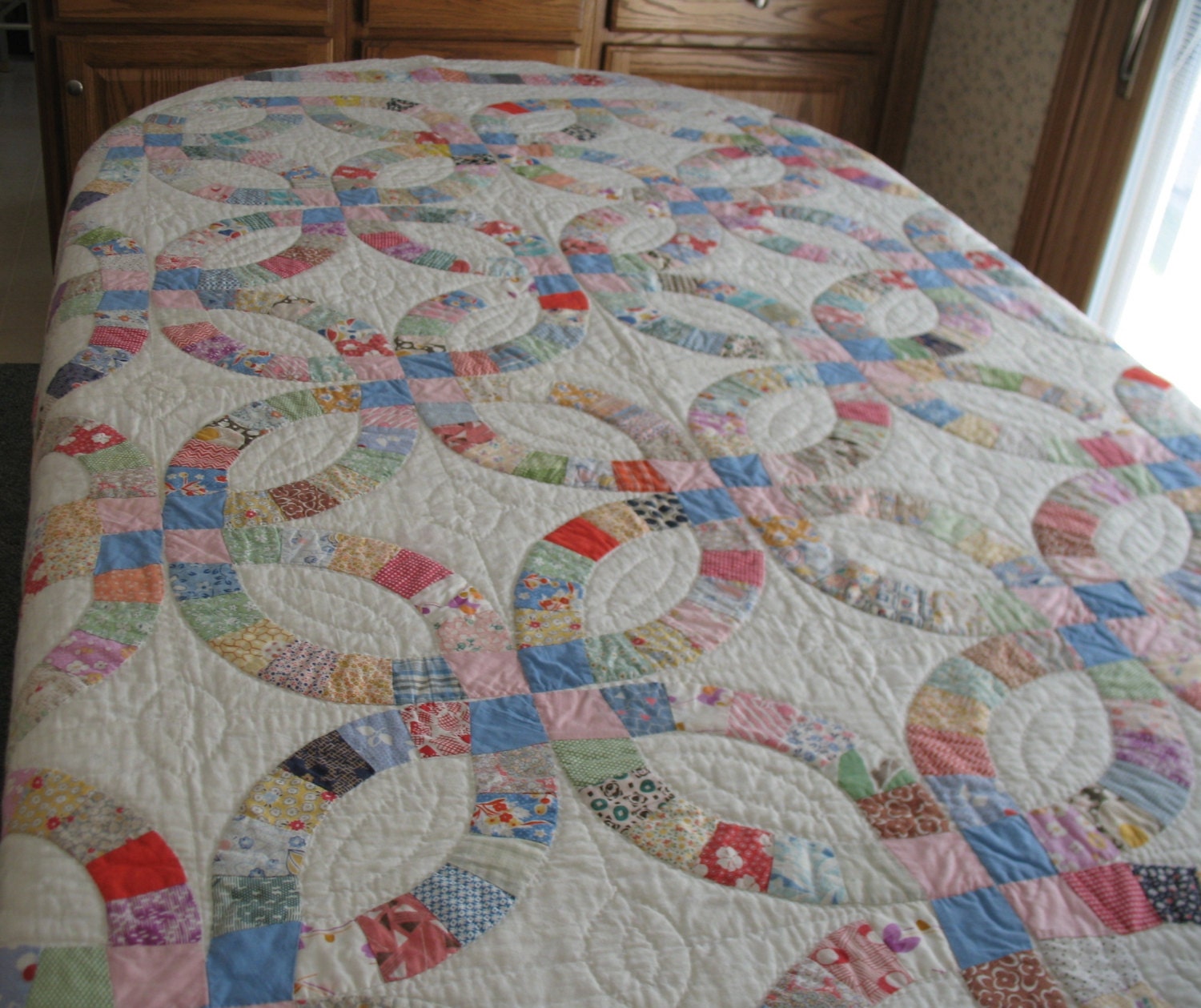 Vintage wedding ring quilt