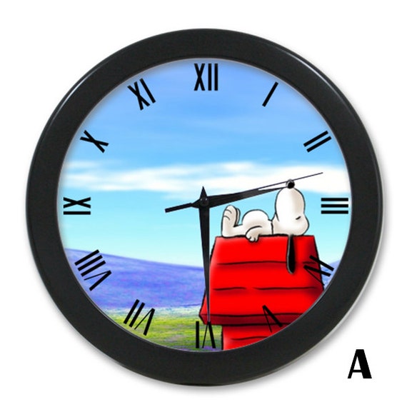 Snoopy wall clock 10 by WowAweSomeTee on Etsy