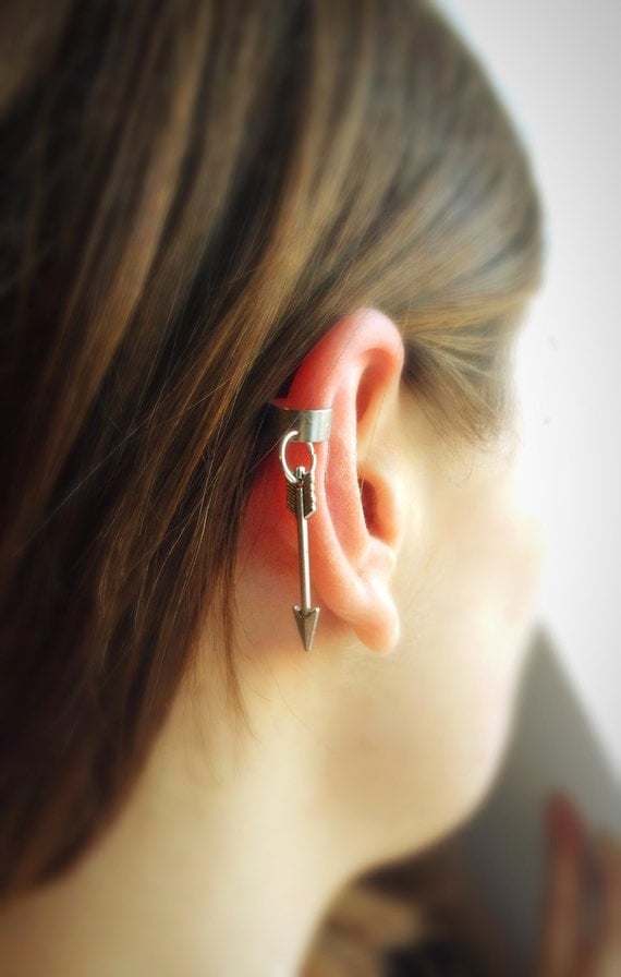 Arrow Ear Cuff Silver Arrow Ear Cuff No piercing Earrings