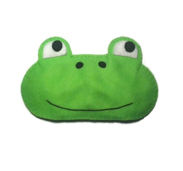 Frog eye mask Toad sleep mask animal sleep mask Felt eye