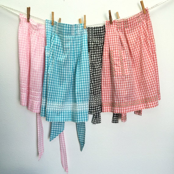 Vintage Gingham Aprons 89