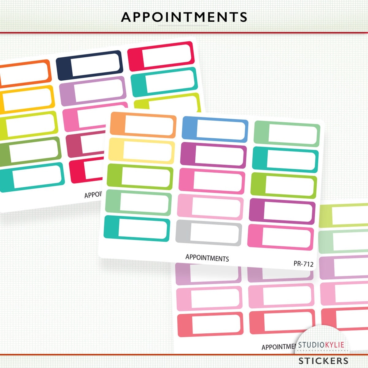 Download Appointment Planner Stickers Repositionable by StudioKylie
