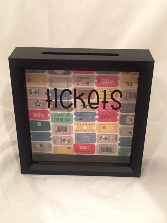 Ticket Stub Holder Shadow Box Tickets
