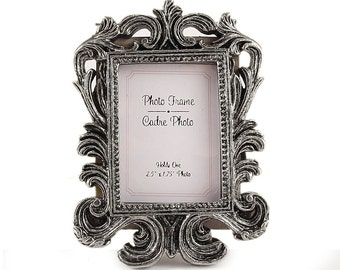Rectangular Vintage Wedding Place Card Holder Frame, Baroque Style Picture Decor