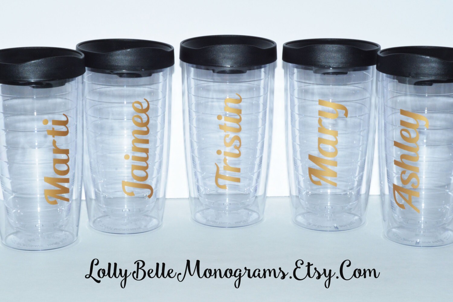Bridesmaid Tumblers Bridesmaid Gifts by lollybellemonograms