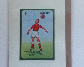 Original 1950s 'Goal' card Charlton Athletic