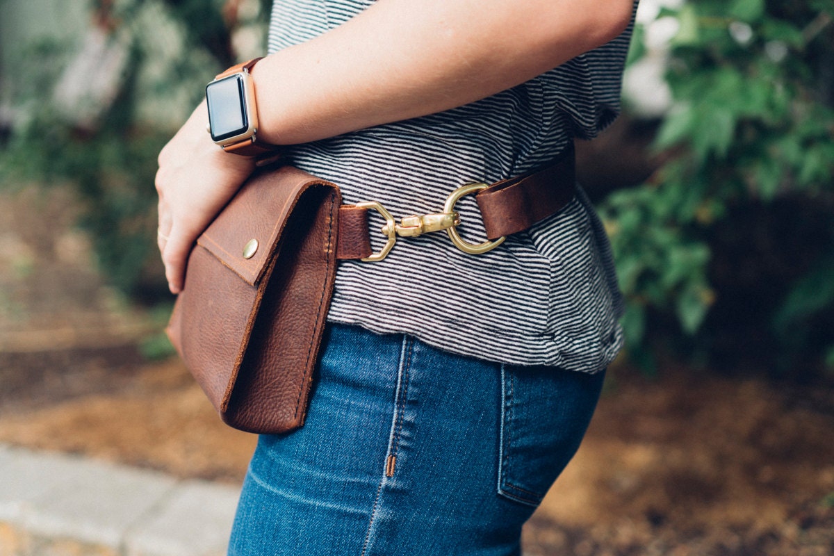 large festival fanny pack // fullgrain brown kodiak leather