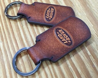 Land Rover leather keychain.