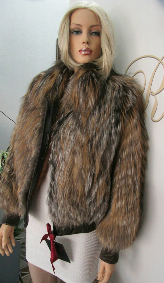 NEWNatural Real Fullskin Fox Fur jacket by ASBfurs on Etsy