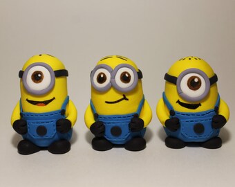 Fondant Minion Cake topper, Large (Single Minion)