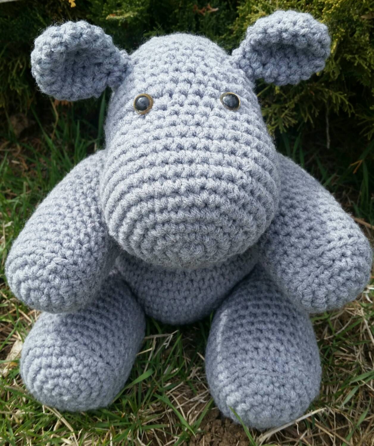 grey hippo stuffed animal