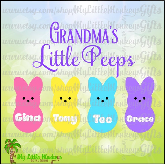 Download Grandma's Little Peeps Mommy's Nana's by MyLittleMonkeysGifts