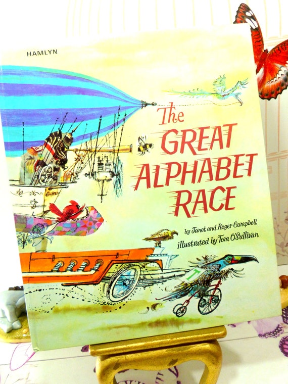 Vintage Childrens Book The Great Alphabet Race 1970s