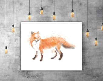 Fox Wall Art fox wall art | etsy Fox Wall Art fox wall art | etsy