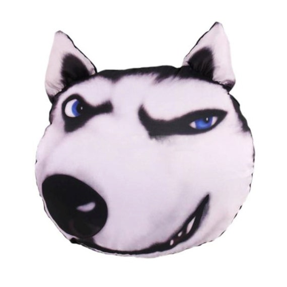 dog face cushion