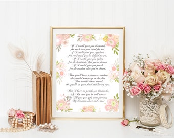 Items similar to Mother Just Like You Love Poem for Mom 8 X 10 Print ...