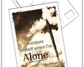Marilyn Monroe Quote, "Restore Myself When I'm Alone", Desert Wild Sotol Flora, Handmade Postcard, Choose 4x6 or 5x7 Marilyn Monroe Quote, "Restore Myself When I'm Alone", Desert Wild Sotol Flora, Handmade Postcard, Choose 4x6 or 5x7
