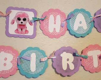 Beanie Babies, Beanie Babies Birthday, Beanie Boo's Birthday, Beanie Babies Banner, Beanie Boo's Banner, Beanie Boo's Party, Beanie Sign