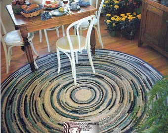 Rag Rug Crochet Pattern Just Like Grandma Used to Make from Fabric Strips PDF