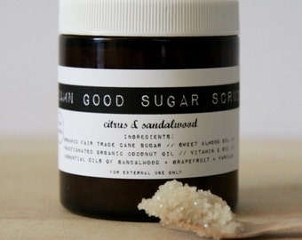Damn Good Sugar Scrub // Citrus + Sandalwood