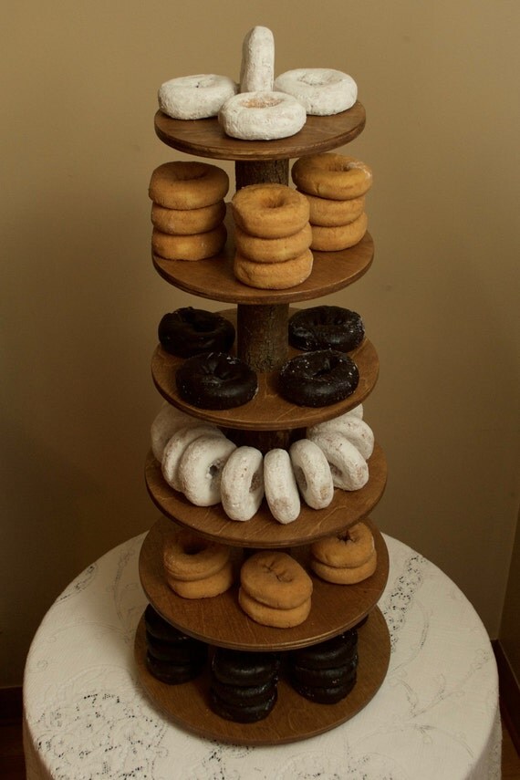 Large Groom's Donut Stand 6 Tier Holder / Tower for