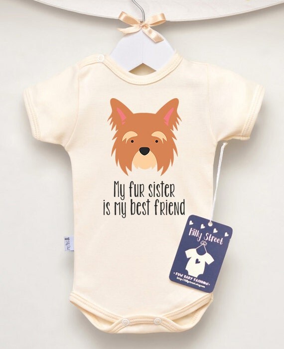Dog Baby Clothes. Baby Bodysuit with Cute by LittlePrincessTara