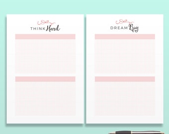 Idea Planner Printable Planner Inserts Productivity