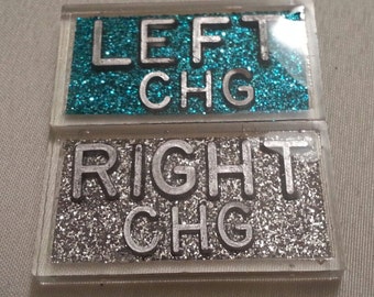 Xray Markers Spelt Out Variety Colors Glitter with initials lead letters
