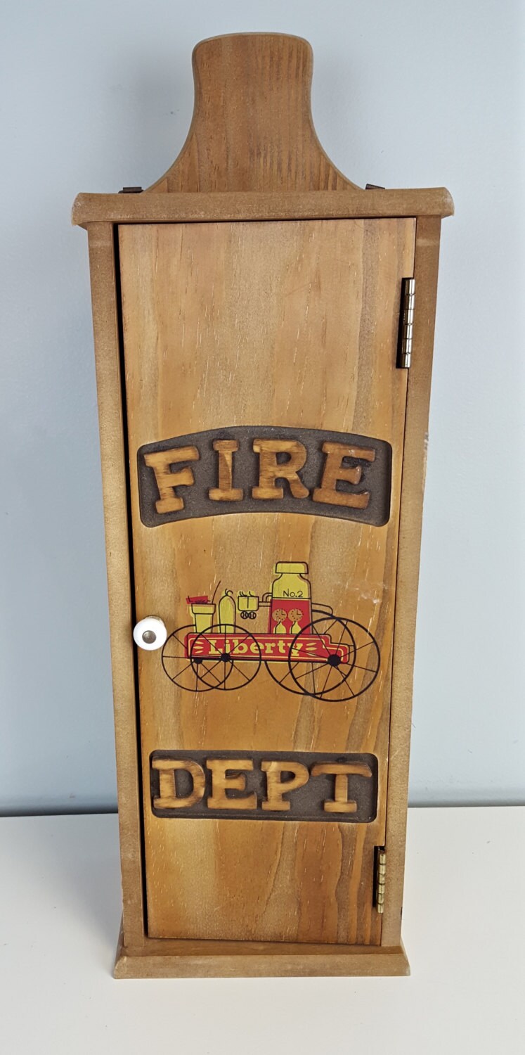 Hölzerne Feuerlöscher Schrank Fire Dept. Feuerlöscher Schrank