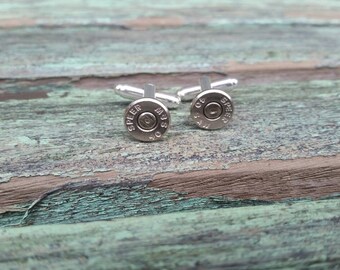 Mens Bullet Cufflinks - 357 sig, 40 S&W Cufflinks - Groomsmen Gift / Dad Gift / Mens gift, Man gift