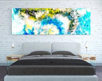 horizontal abstract canvas oversized extra painting
