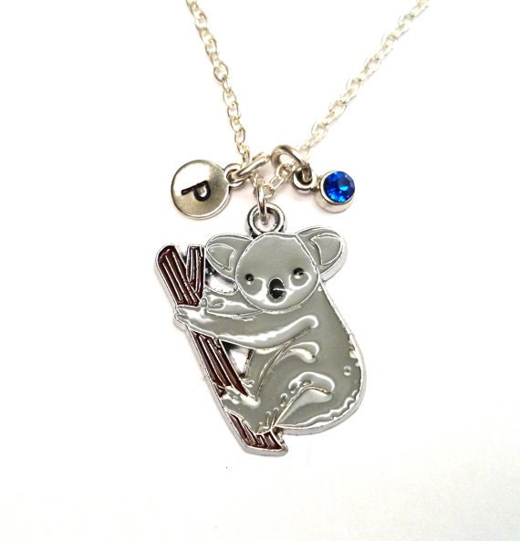 Koala Necklace Koala Charm Koala Pendant Koala by TrueGlows